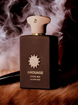 Amouage Opus XIII Silver Oud perfume bottle view 1
